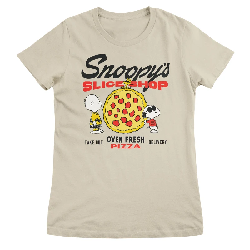 Snoopy's Slice Shop Girly Tee