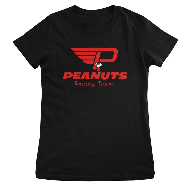 Peanuts Racing Team Girly Tee