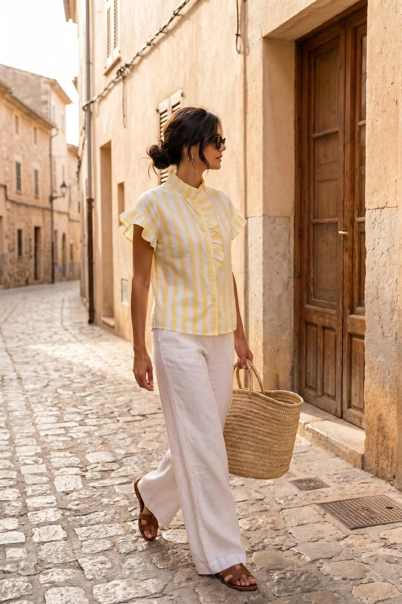 A-bee - Clarinda Blouse - Yellow