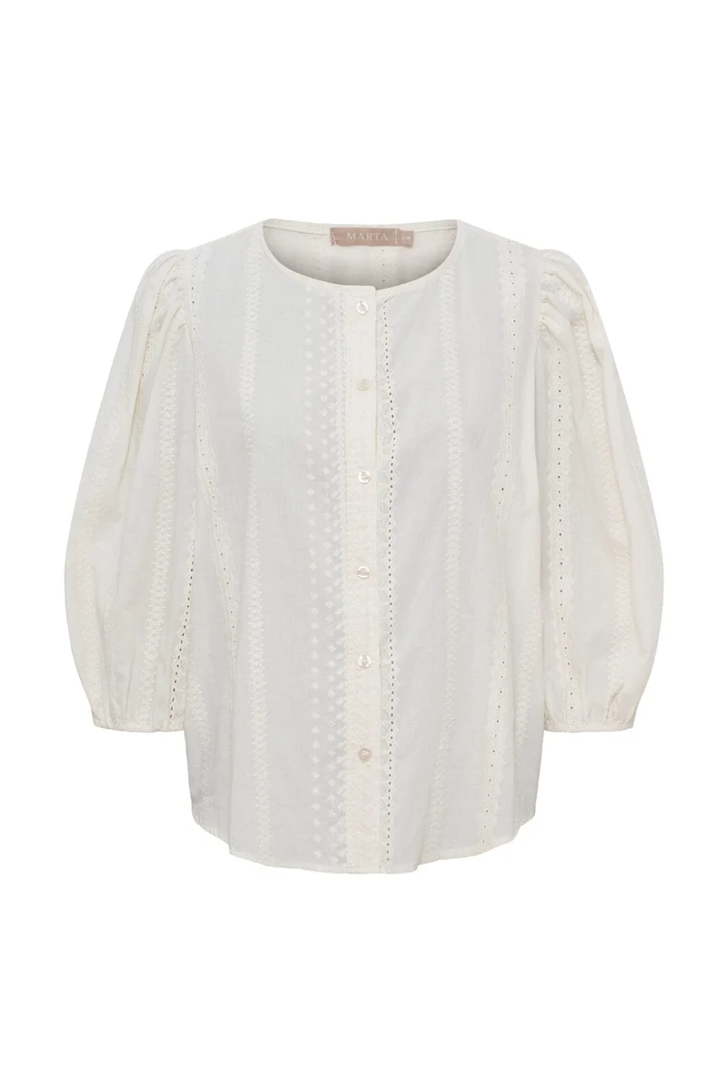 Marta Du Chateau - Mdcvalessia Blouse 58136m - Creme
