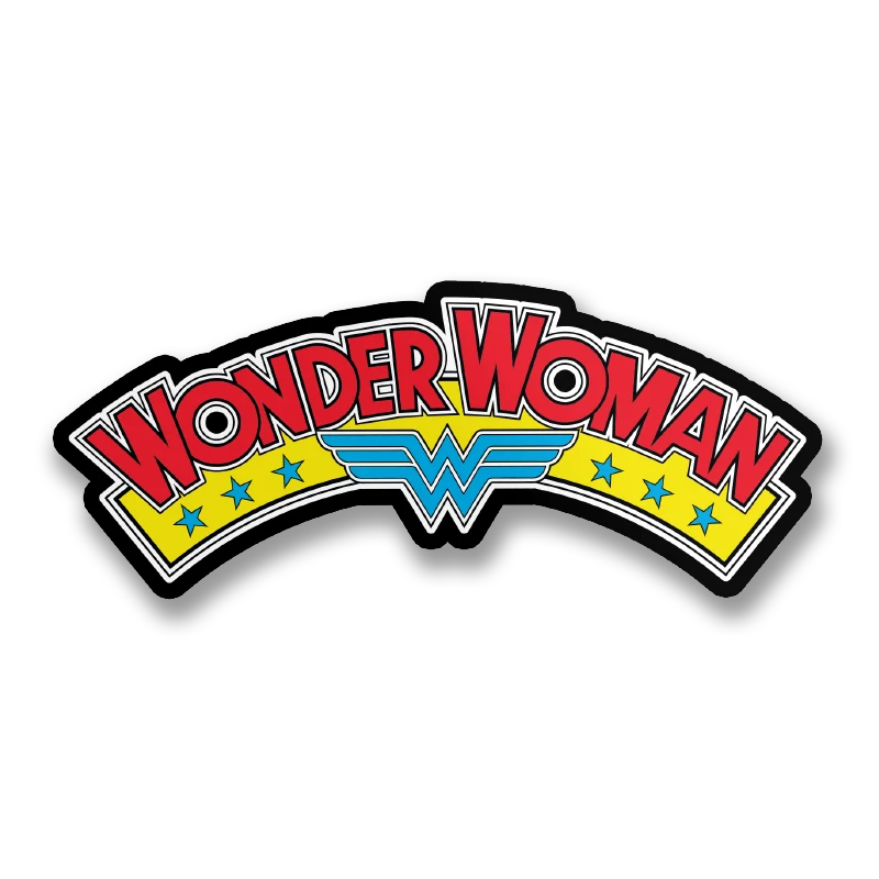 Wonder Woman Retro Logo Sticker