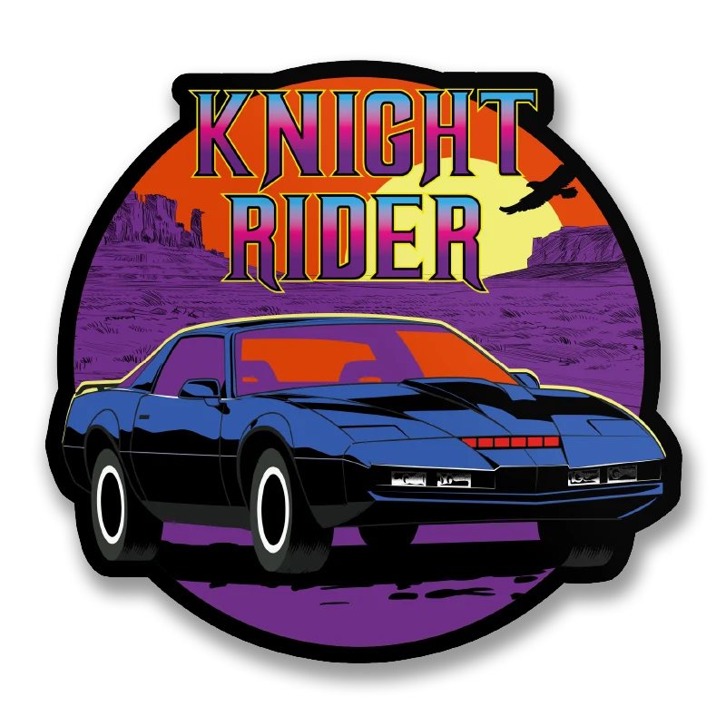Knight Rider Sunset Sticker