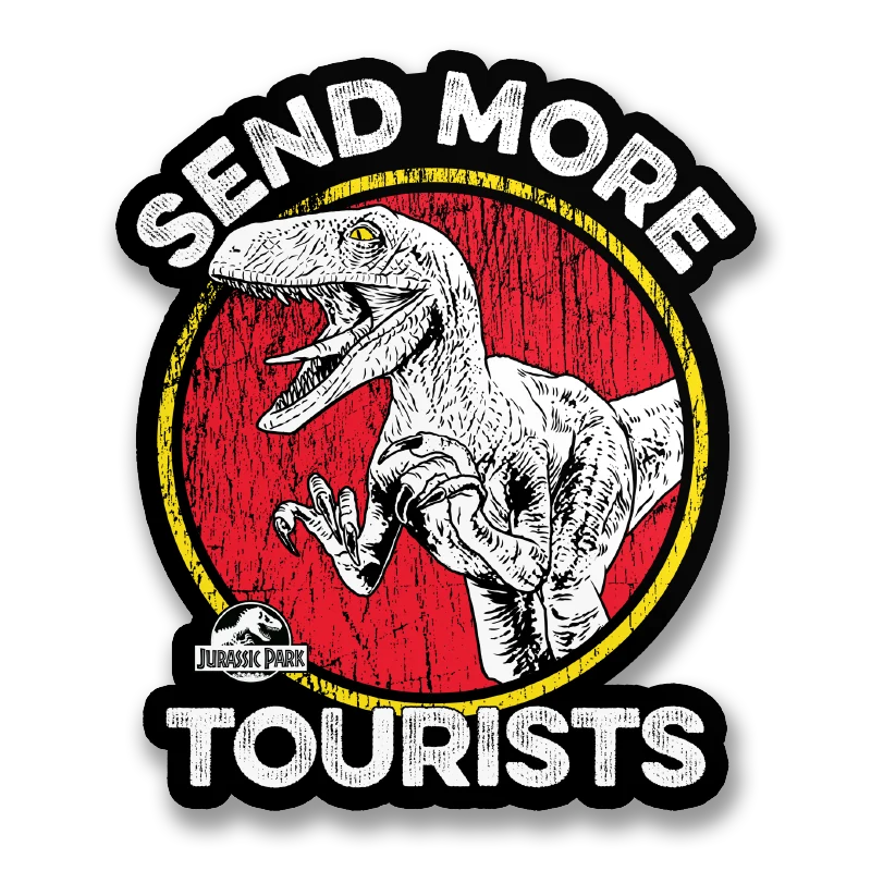 Send More Tourists Sticker