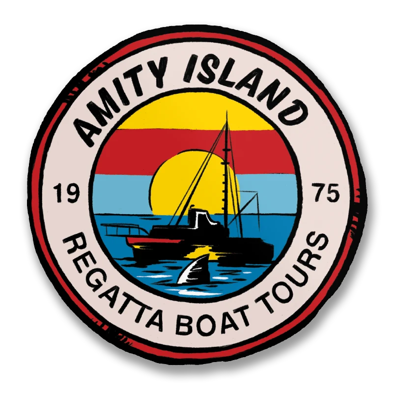 Amity Island Regatta Boat Tours Sticker