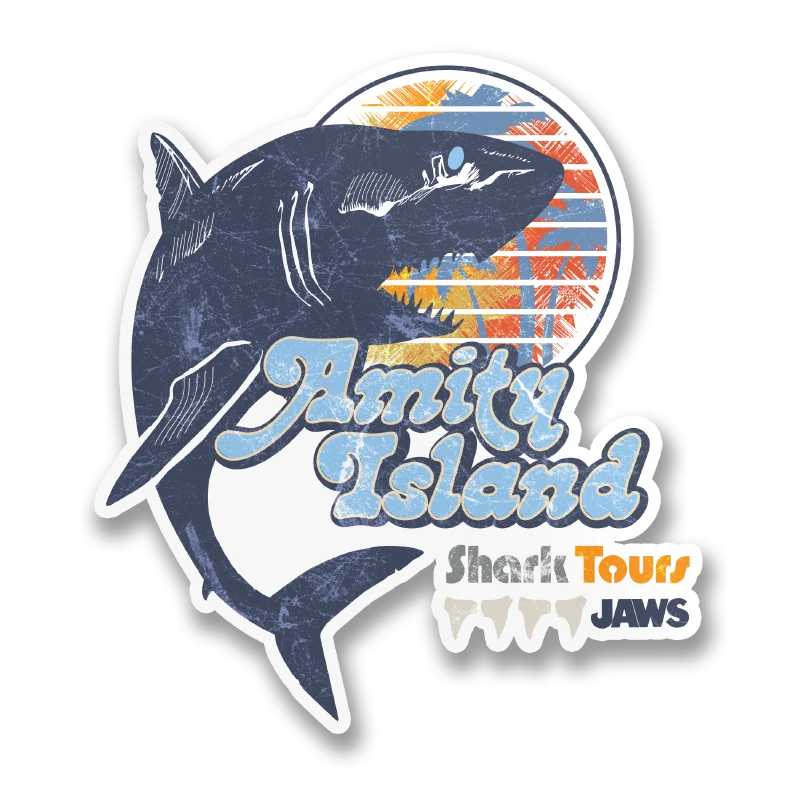 JAWS Shark Tours Sticker