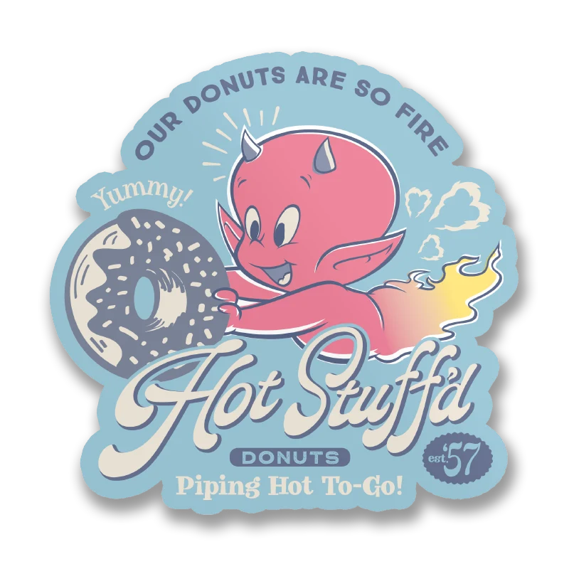 Hot Stuff Donuts Sticker