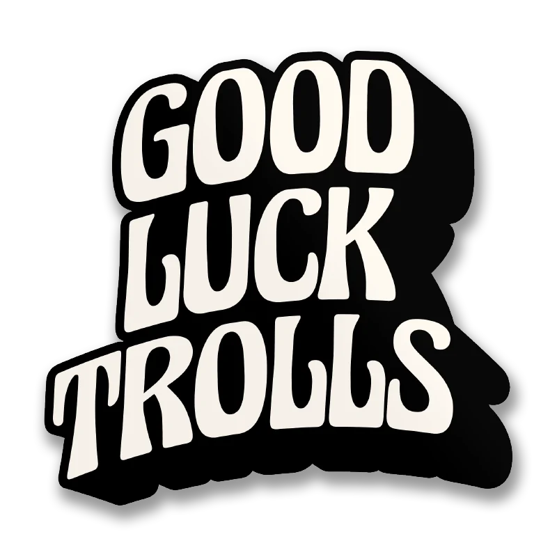 Good Luck Trolls Logotype Sticker