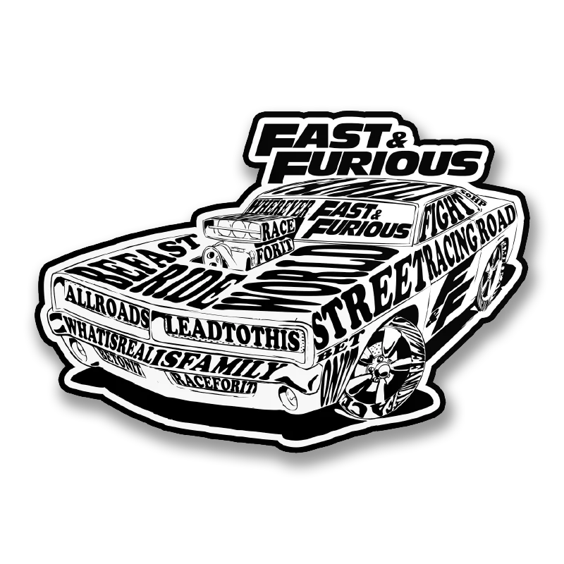 Fluid Of Speed T-Shirt Sticker