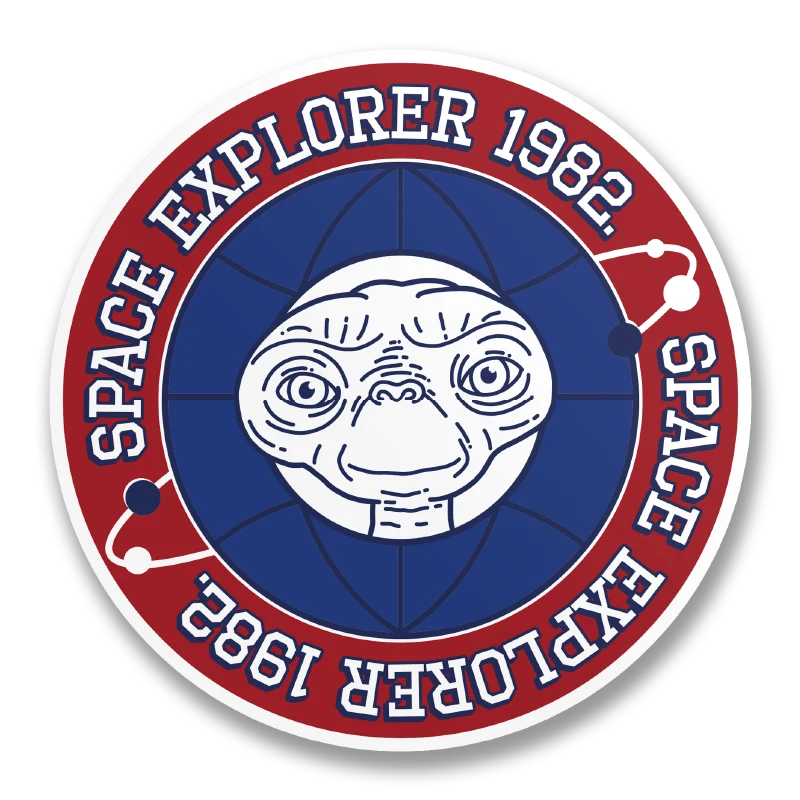 E.T. Space Explorer 1982 Sticker