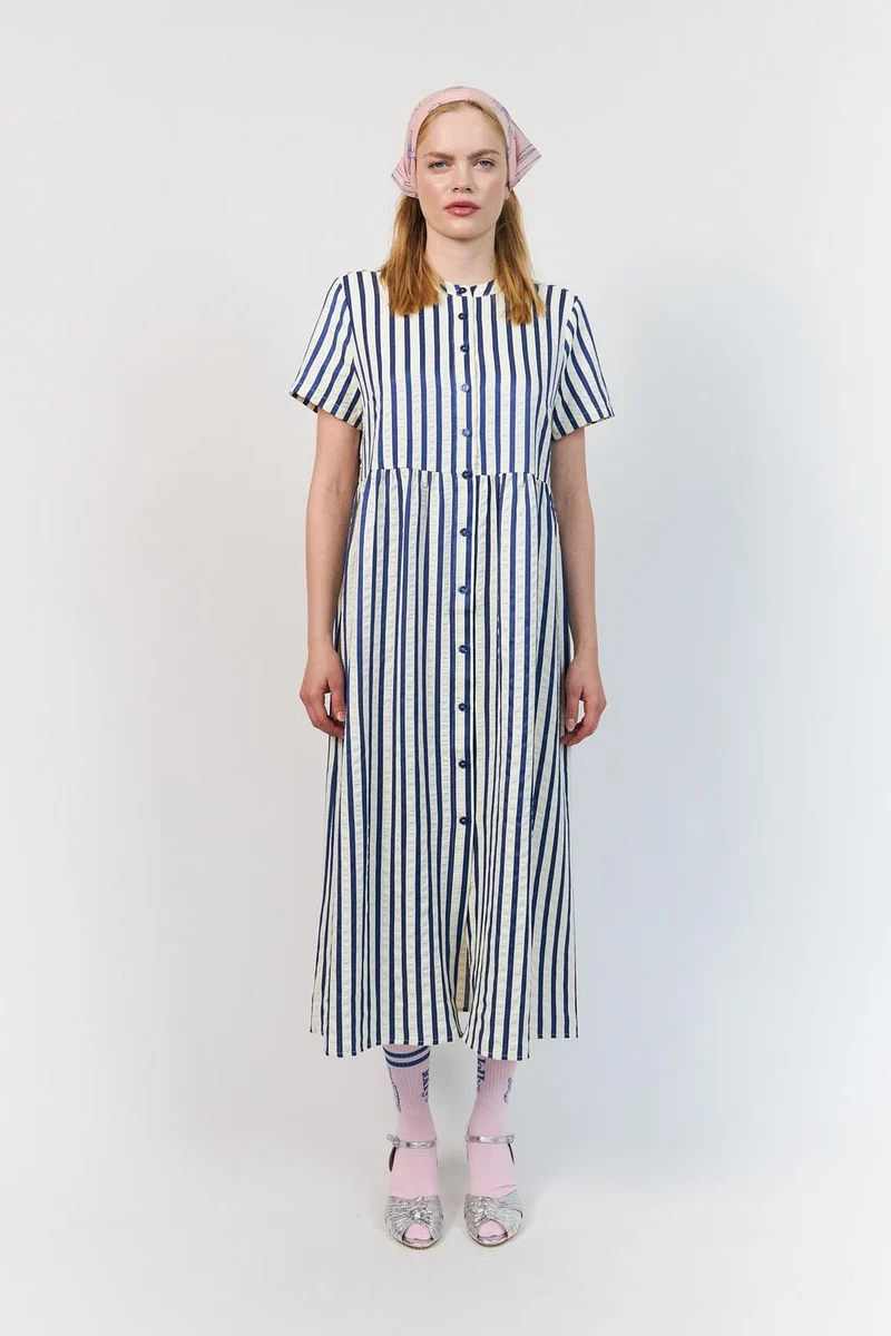 Lollys Laundry - Aliyall Maxi Dress Ss26270-3024 - 20 Blue