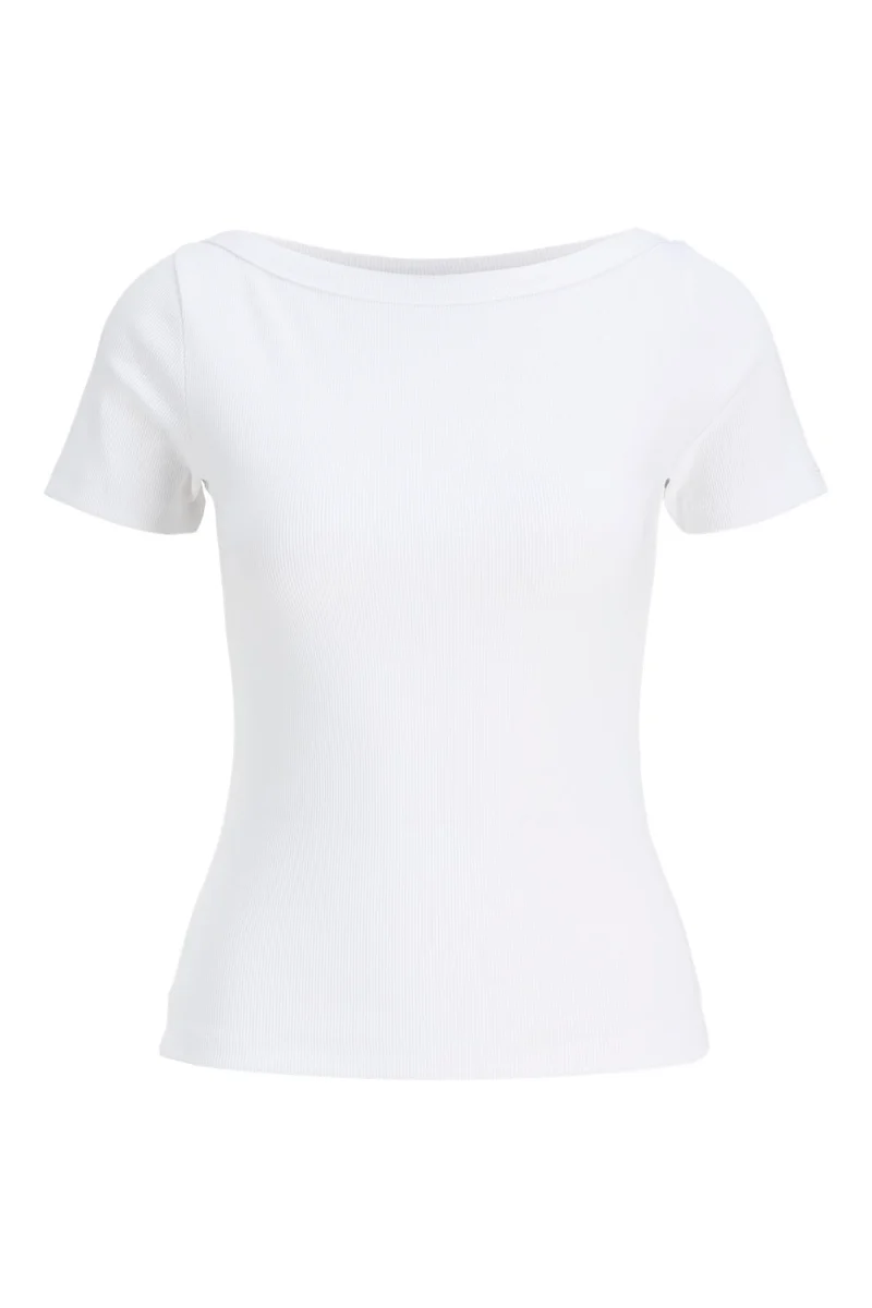 Jjxx - Jxfifi Str Ss Boatneck Tee - 5179395 Bright White