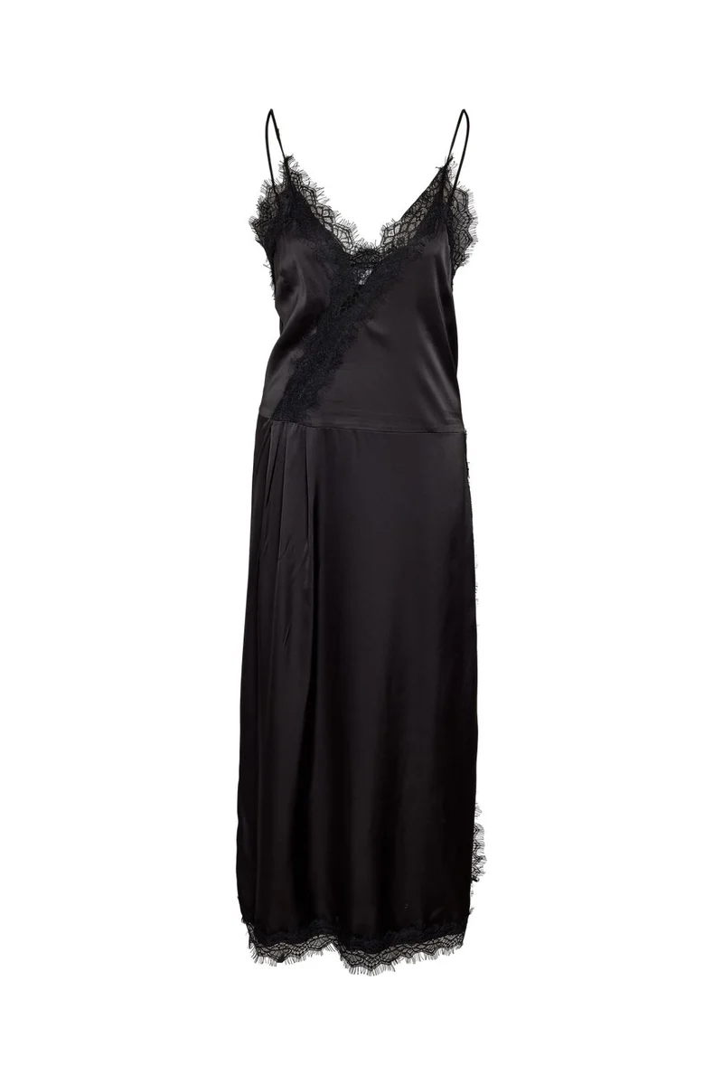 Noisy May - Nmlouise Sl Strap Lace Dress - 5081996 Black