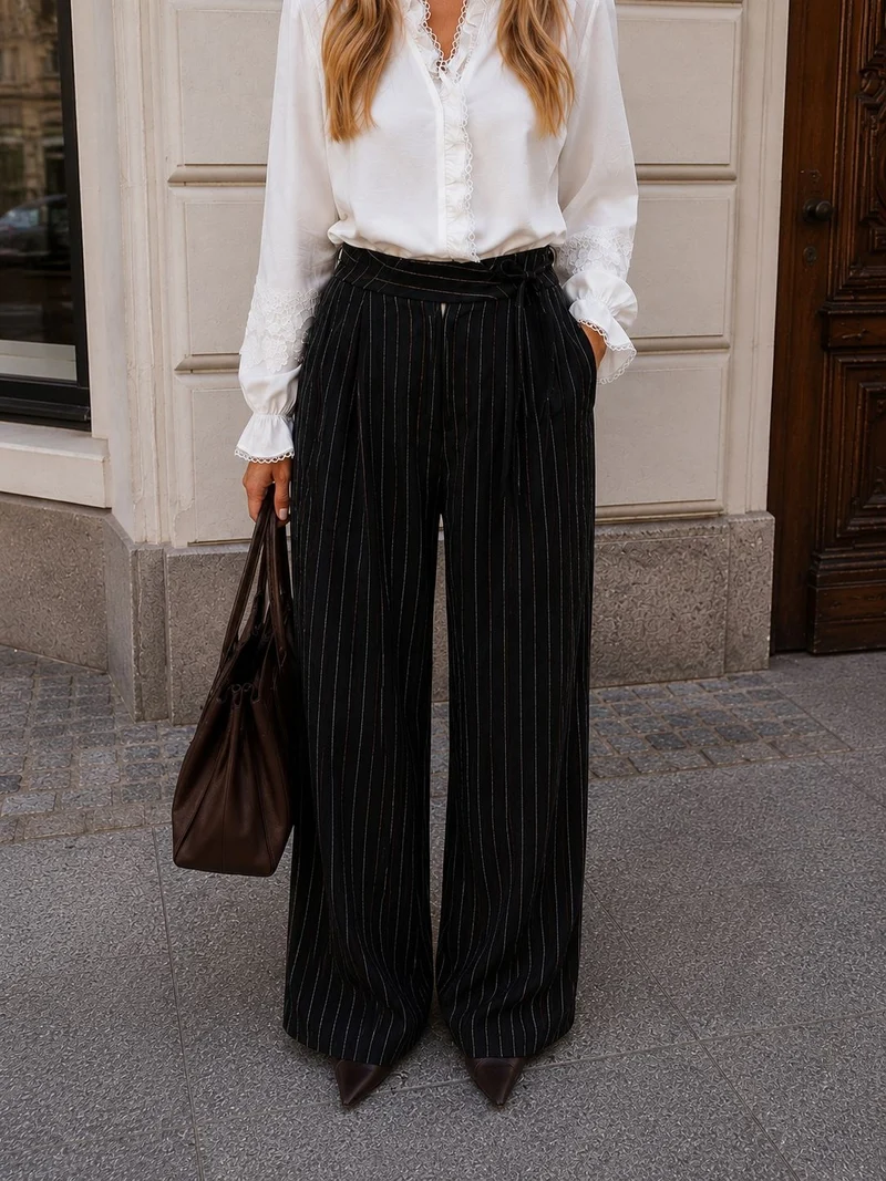 Dear Molly - Lise Pant Pants Ch165147c - Black Stripe