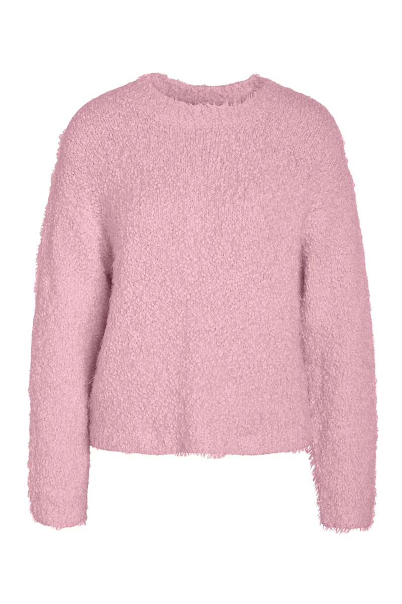 Noisy May - Nmsassy L/S O-Neck Knit - 5099671 Romance Rose
