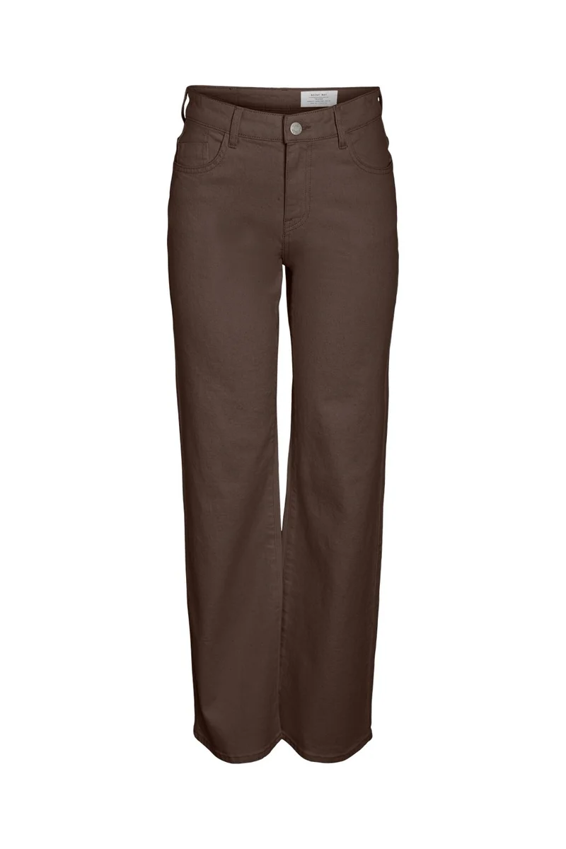 Noisy May - Nmyolanda Straight Jeans Colored - 4971047 Chocolate Brown