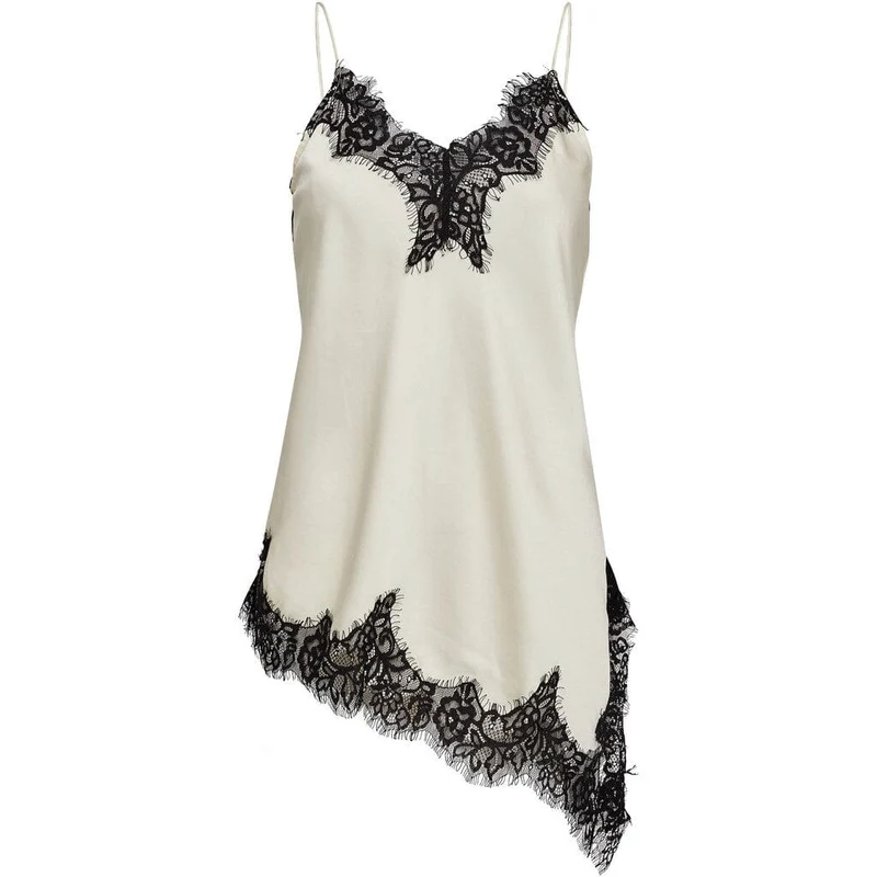 Haute L'Amitié - Naomi Asym Contrast Lingerie Top HL10576 - Pearl