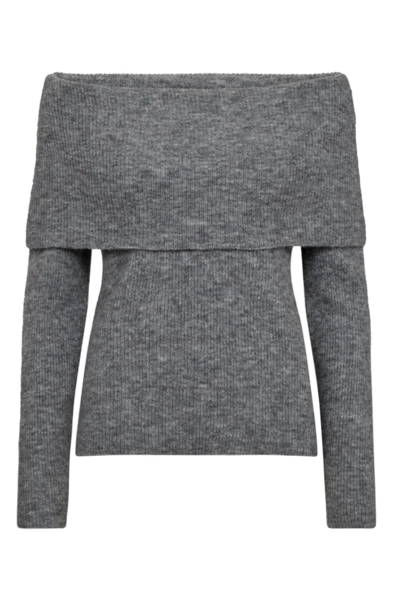 Copenhagen Muse - Ibra-pullover 203366 - 1040 Med, Grey Melange