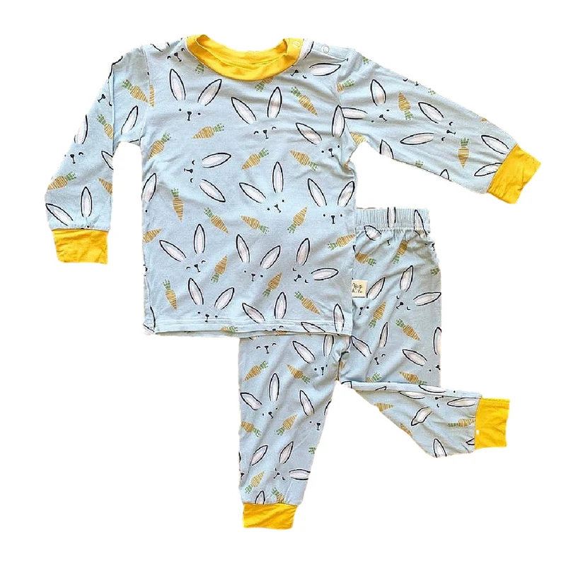 Kozi and Co Hello Bunny Bamboo Knit Pajamas