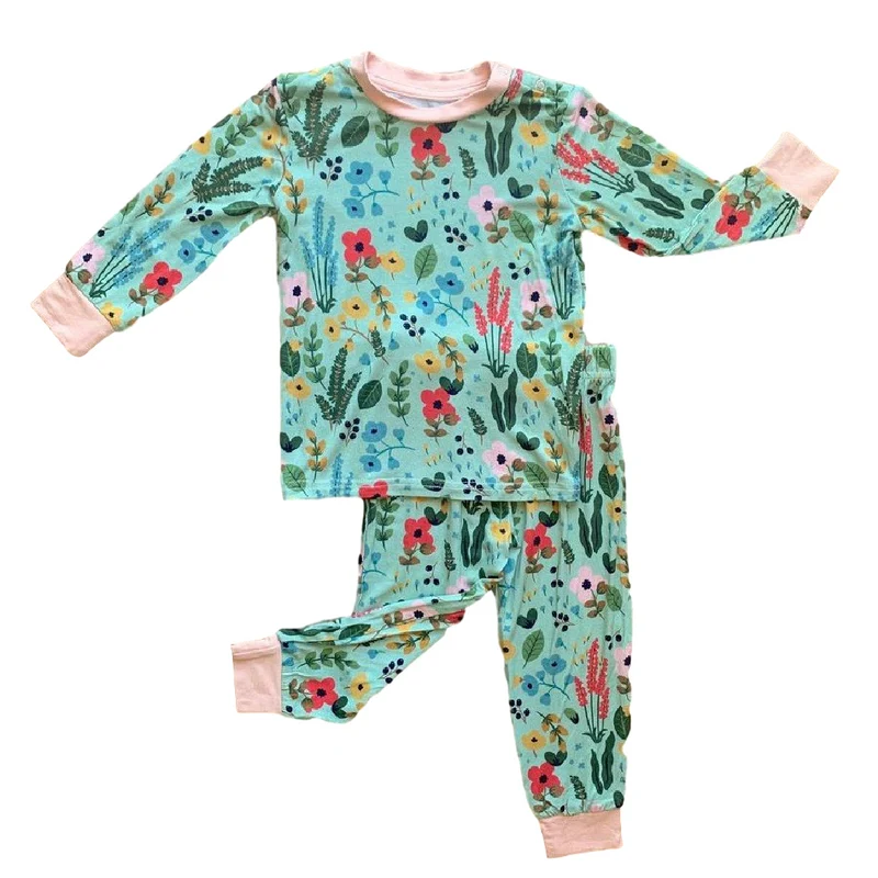 Kozi and Co Le Jardin Bamboo Knit Pajamas
