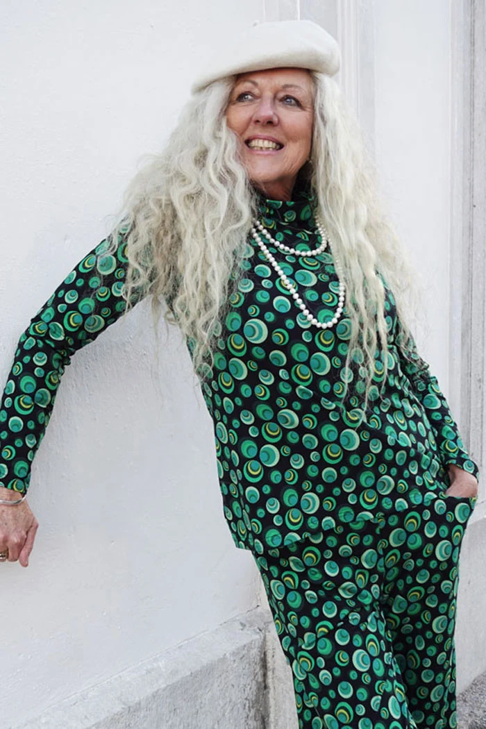 Tröja Rita Rollerneck - HulaHoop Green