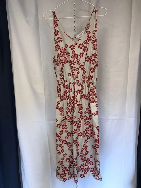Secondhand: Barbro long - Japanflowers pink - L