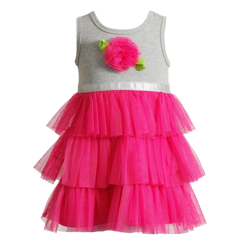 Youngland Little Girls Tutu Dress Hot Pink Rose