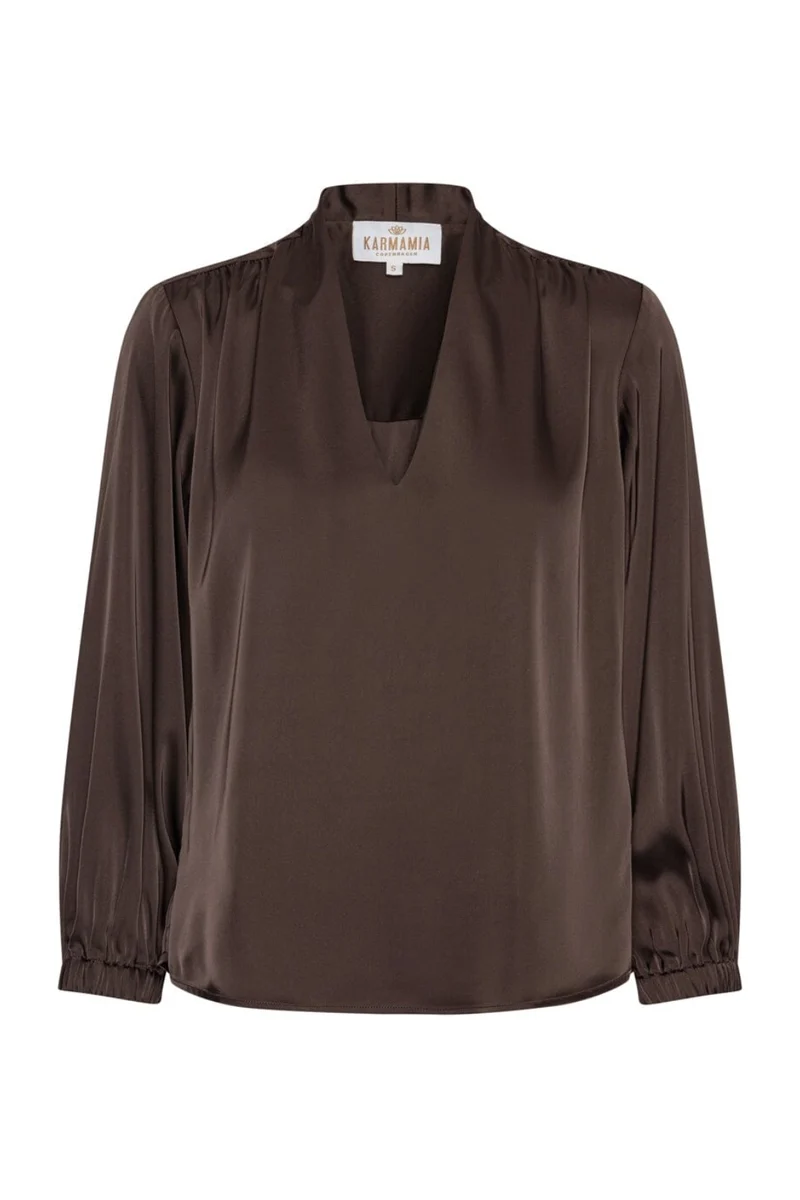 Karmamia - Jody Blouse 2499 - Semi Rich Dark Brown