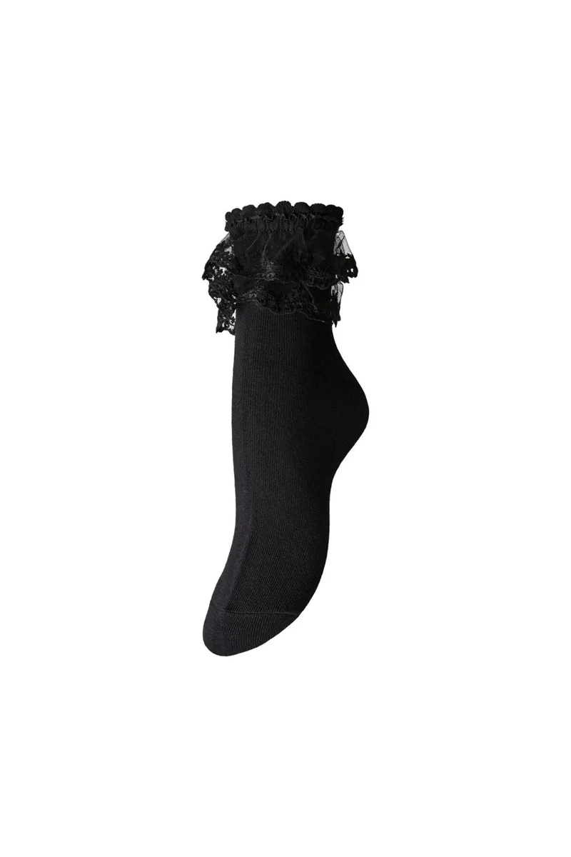 Pieces - Pcjoline Lace Sock - 4984897 Black Lace