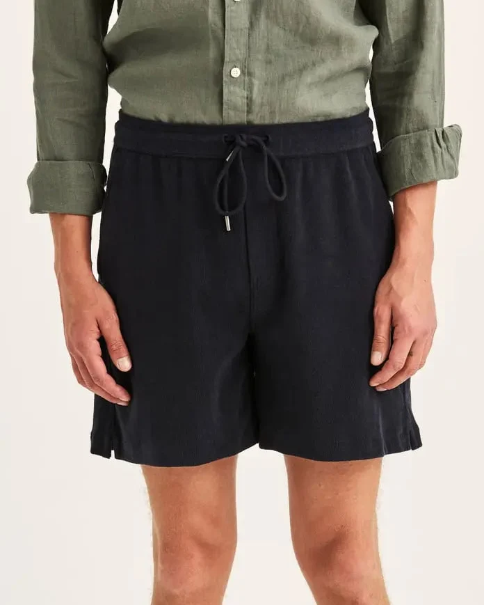 MORRIS Delon Terry Shorts - Navy