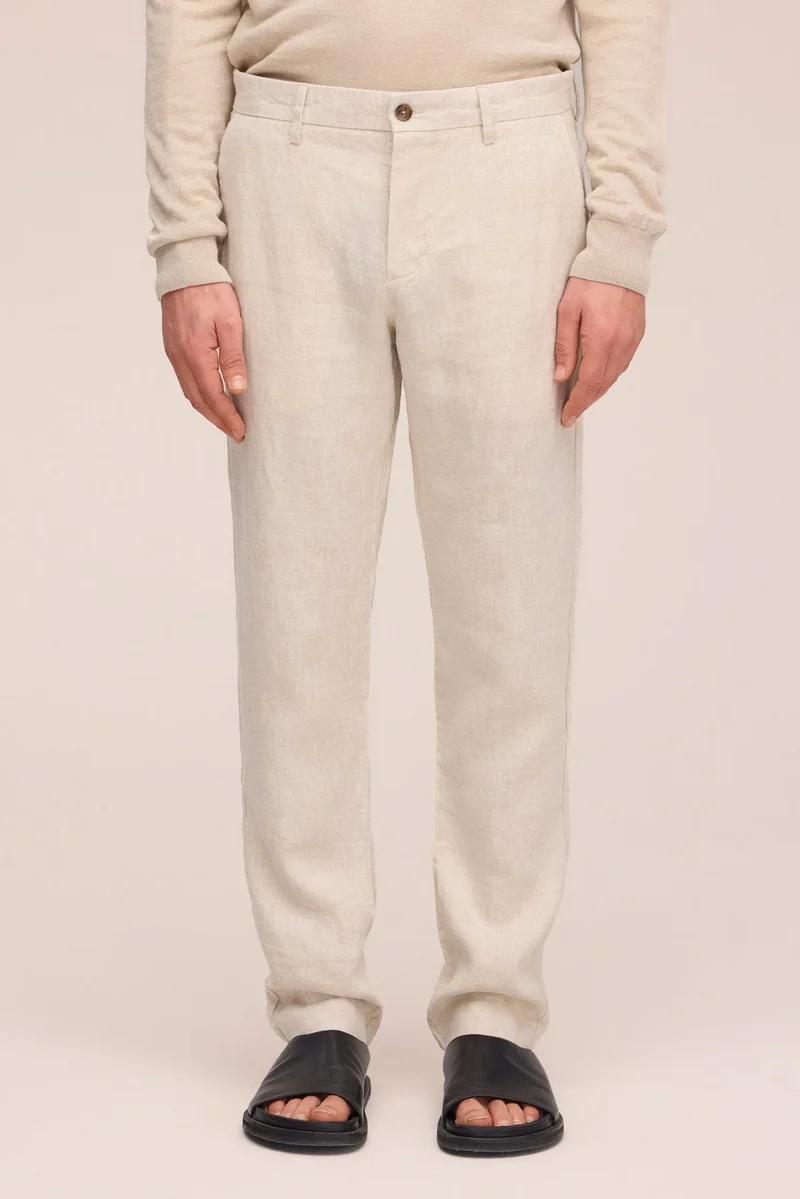 NN. 07 Theo Linen Trousers - Oat