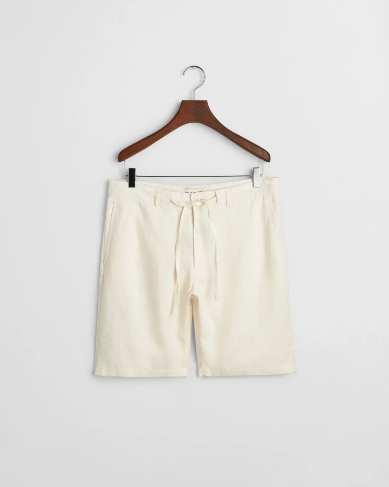 GANT Relaxed Linen Shorts - Cream