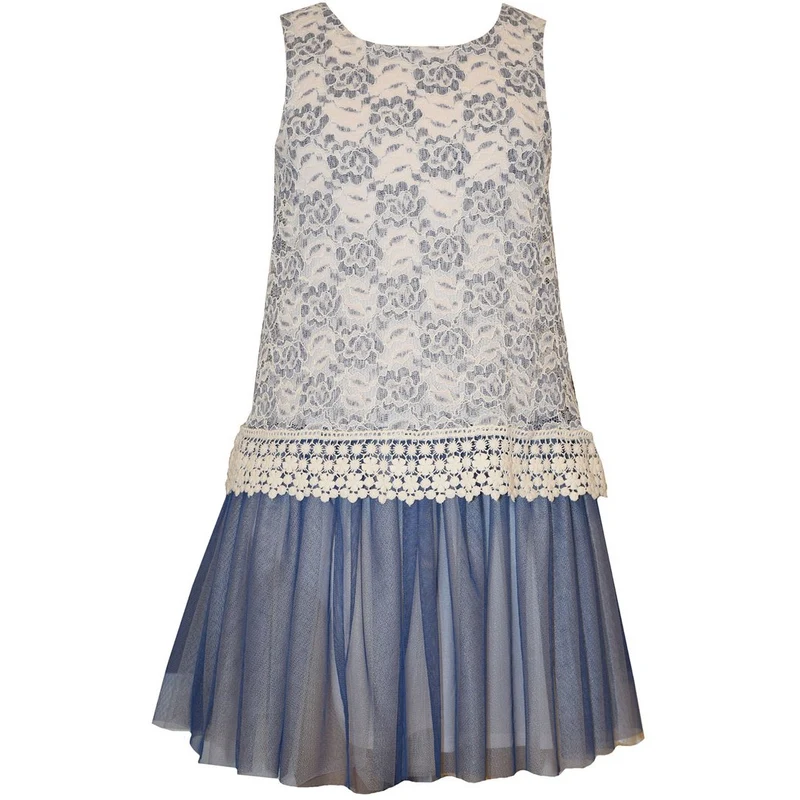 Bonnie Jean Tween Girls Lace and Venise Trim Dress