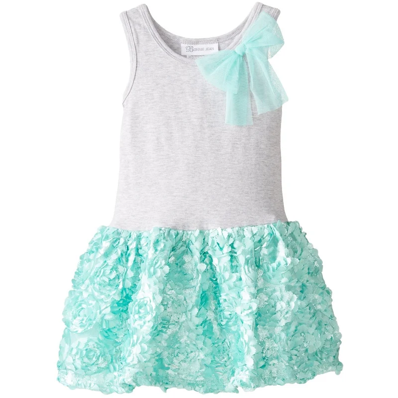 Bonnie Jean Little Girls Mint Bonaz Dress sz 4