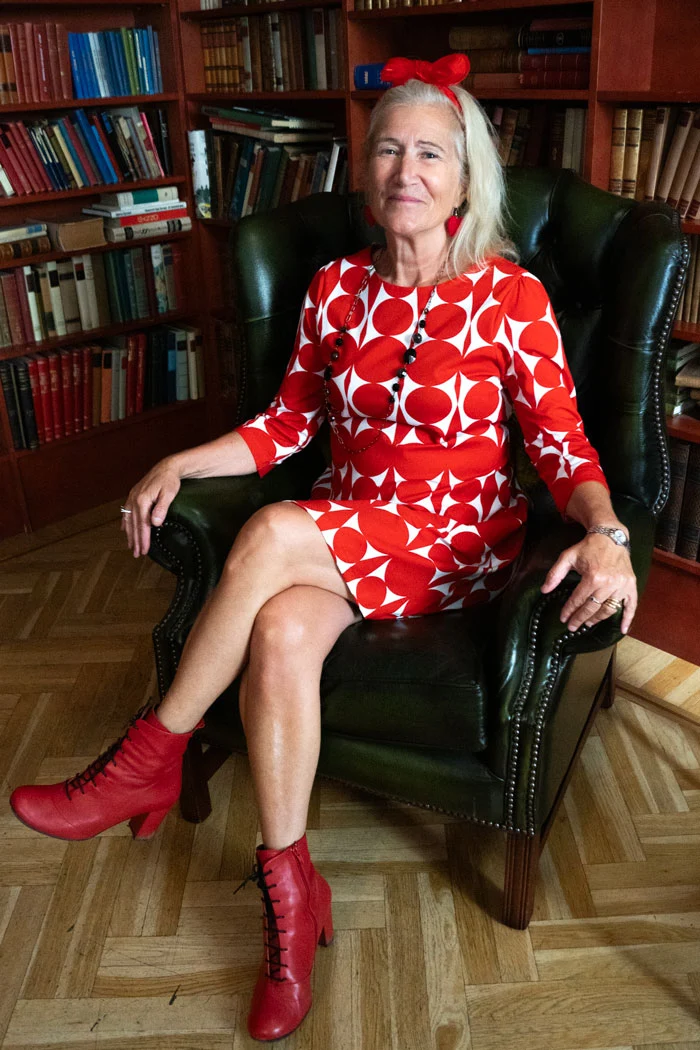 Klänning Bardot - Drape red