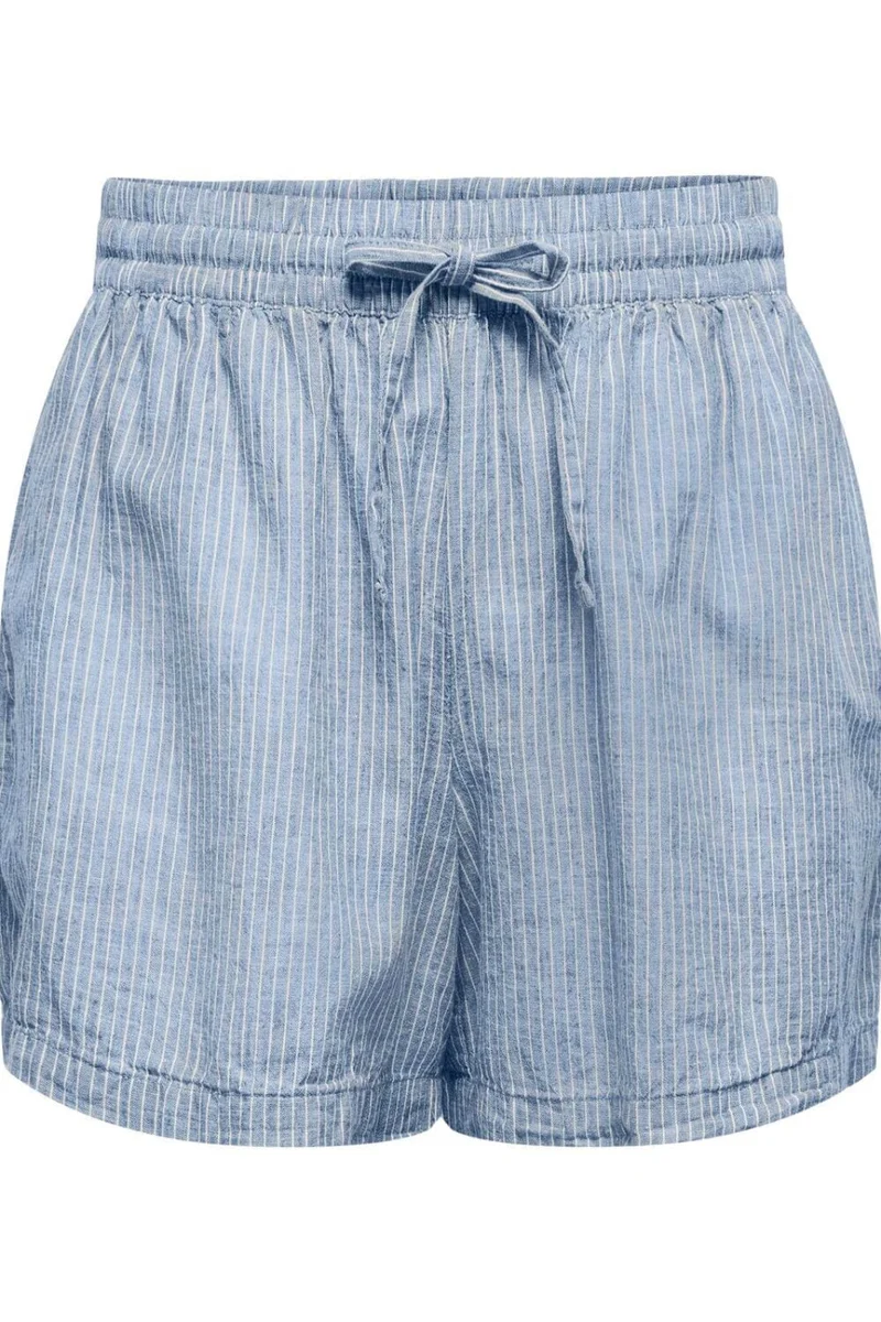 JDY - Jdymila Linen Shorts Dia - 5049020 Kentucky Blue Cloud Dancer