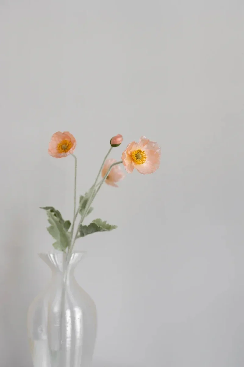Bloom Objects - Artificial Peach Poppy 02-131 - Peach