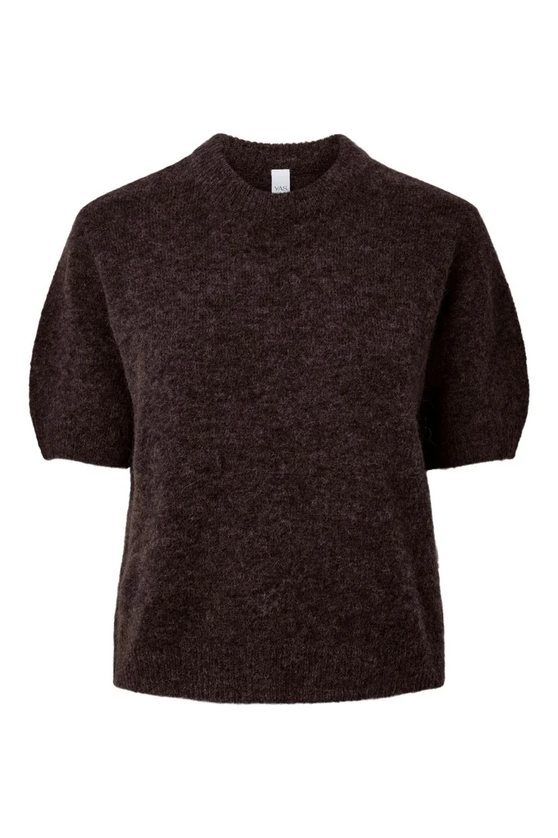 Yas - Yasjohi Ss Wool Blend Pullover - 5118885 Coffee Bean