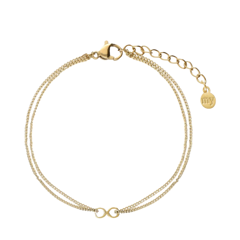Forever Connected Double Bracelet - Gold