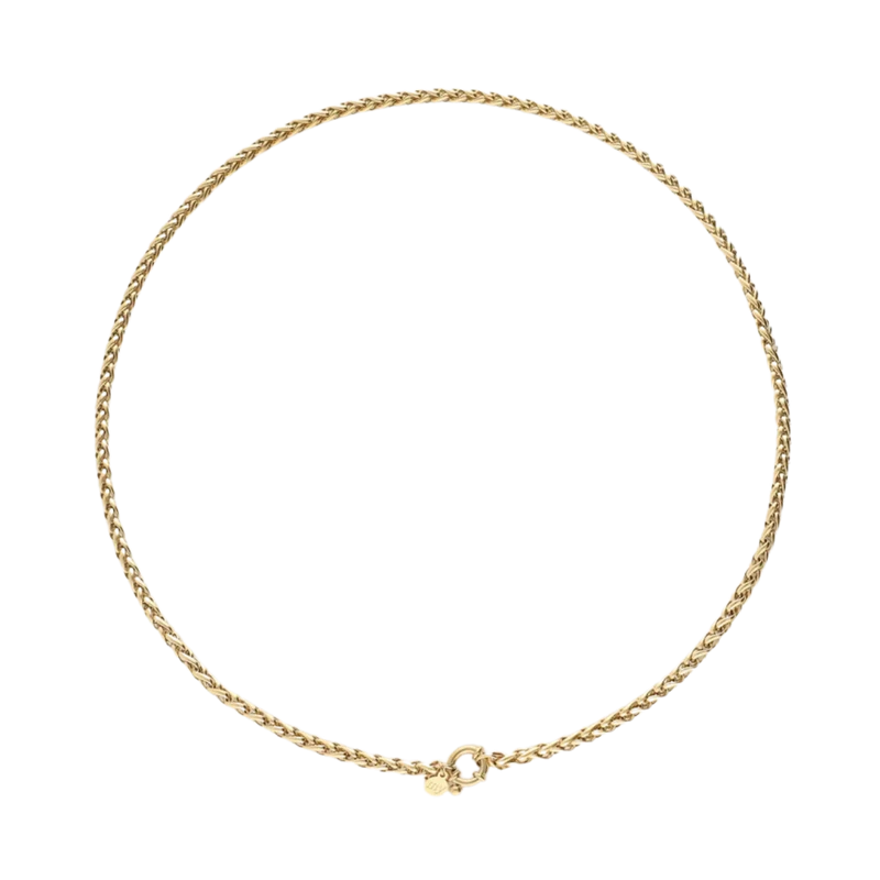 Basic Chain Necklace with Clasp - Gold