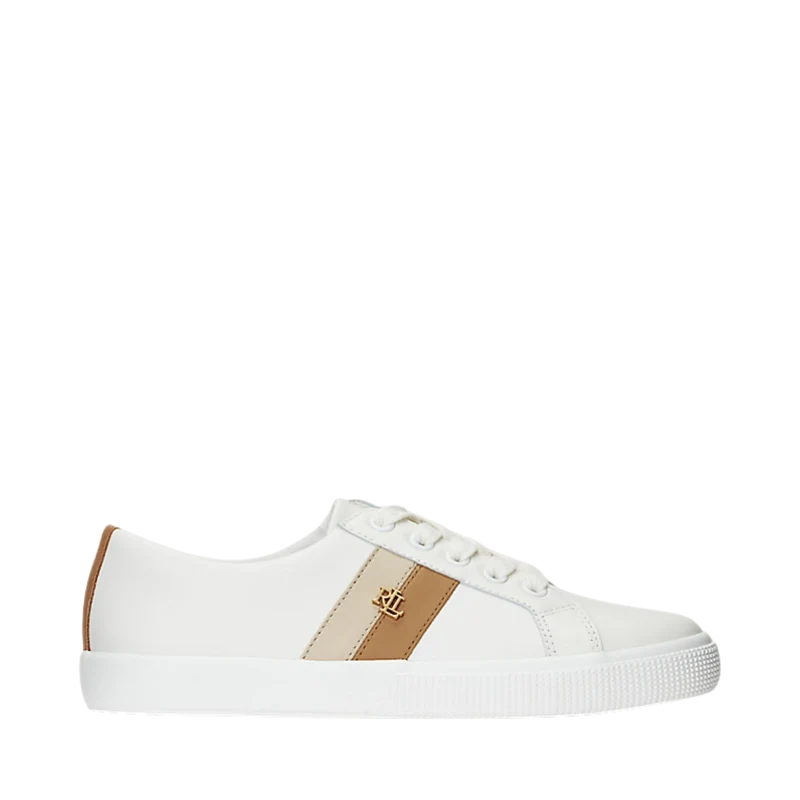 Janson Sneakers Low Top Lace - Snow White/Sand/Blue