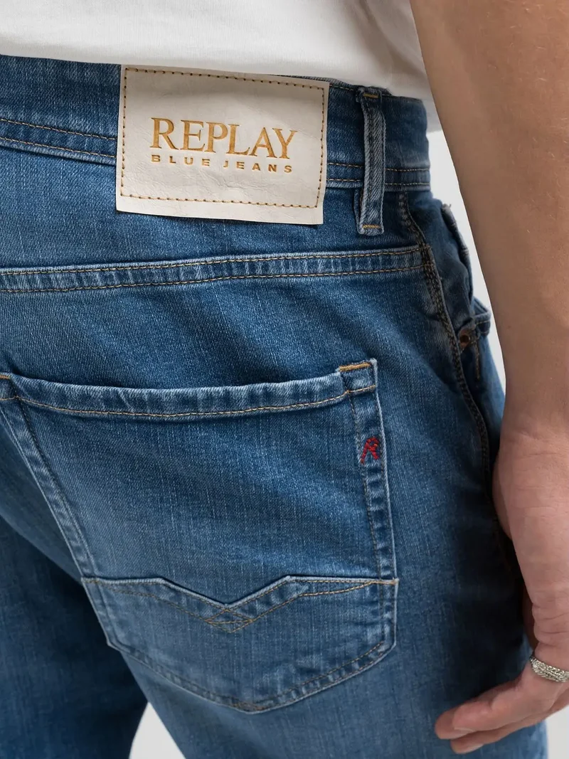 REPLAY Rocco 573 EcoPlus Jeans - Mid Blue