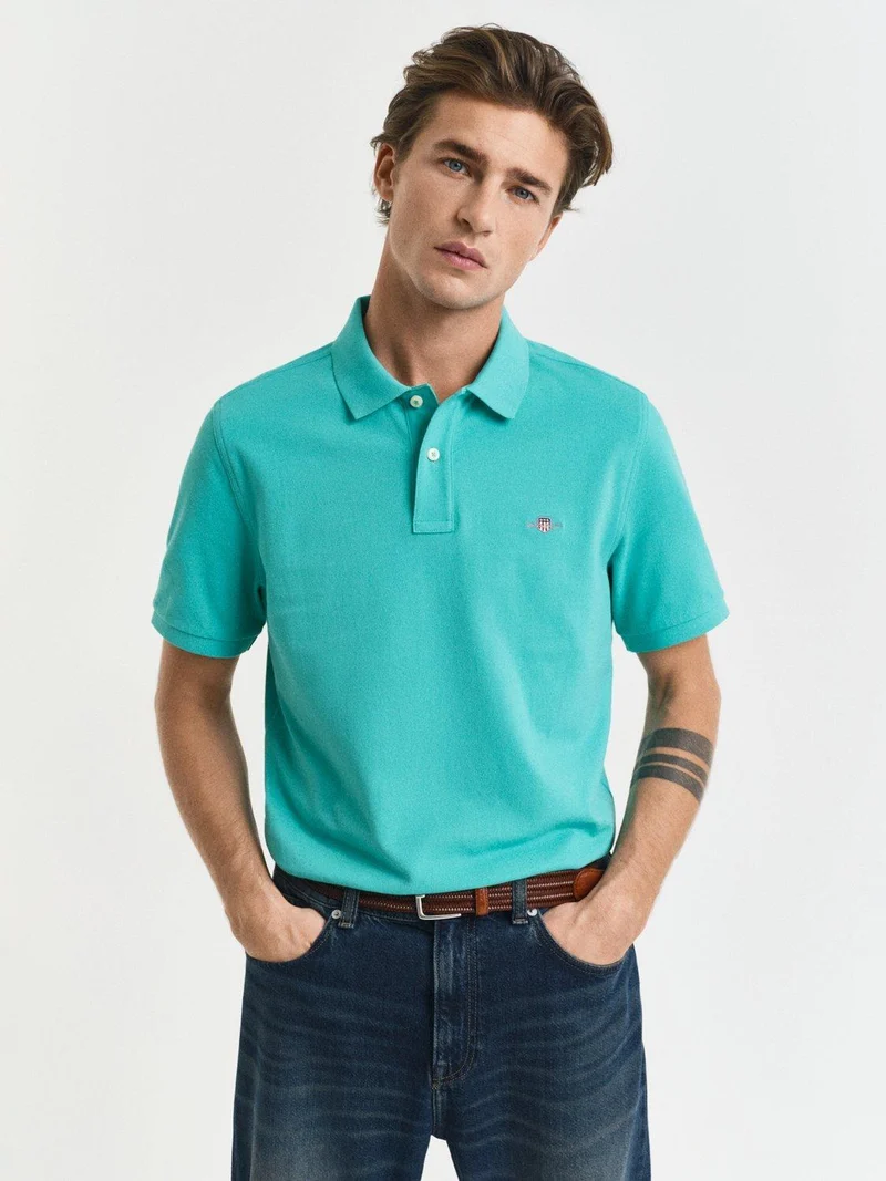 GANT Shield Polo Shirt - Tropical Blue