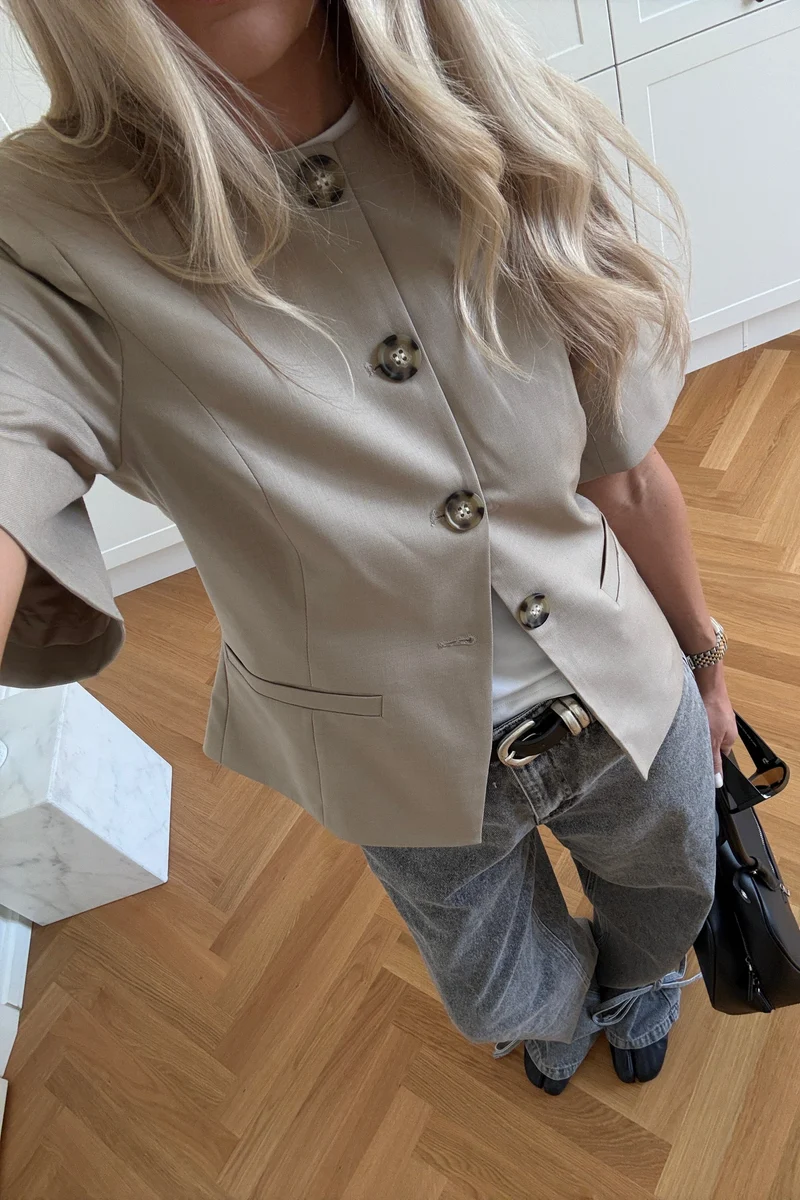 Noella - Kasaundra Blazer 12700029 - 1206 - Oyster
