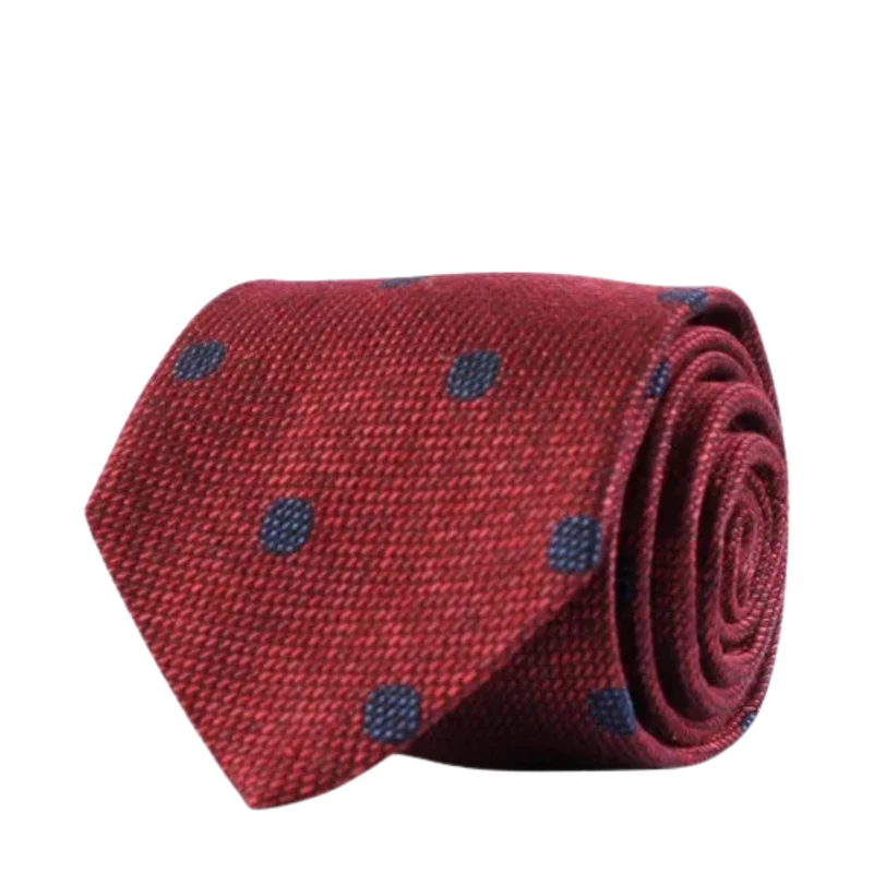 Classic Tie - Wine red melange