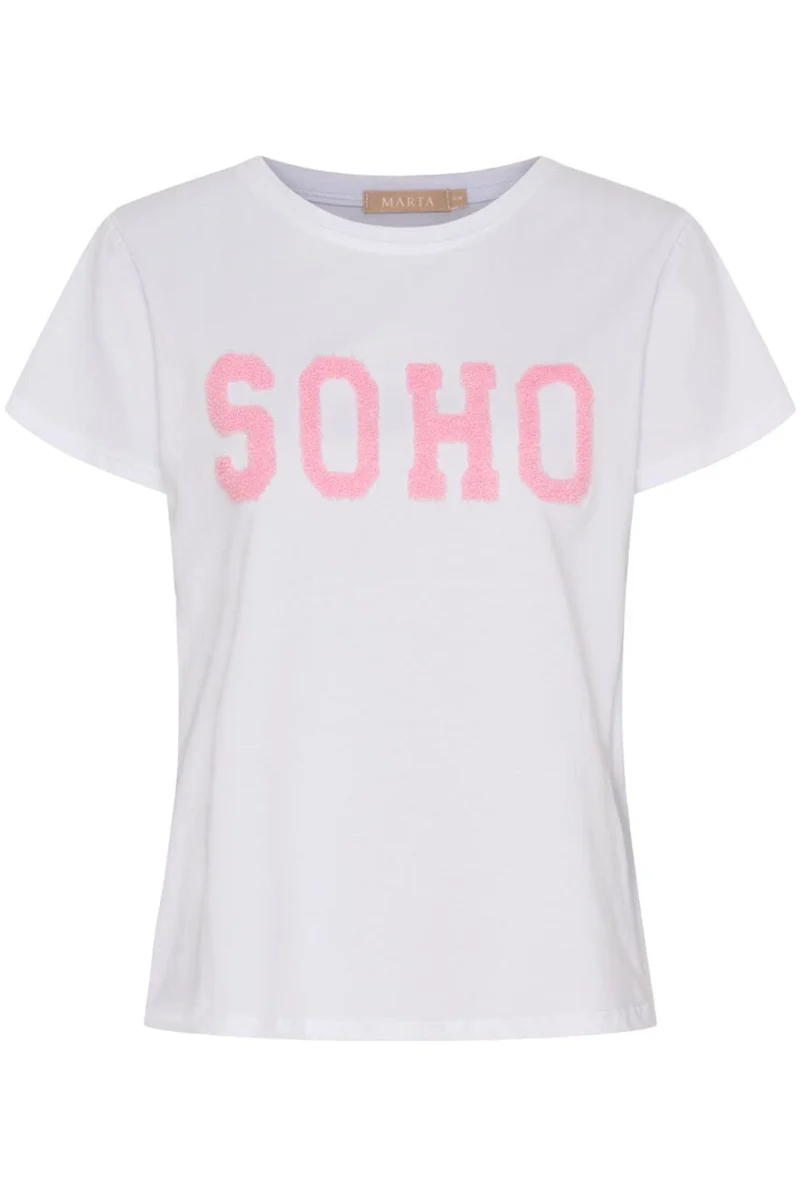 Marta Du Chateau - Mdcherdis Tee 84275 - White/Baby