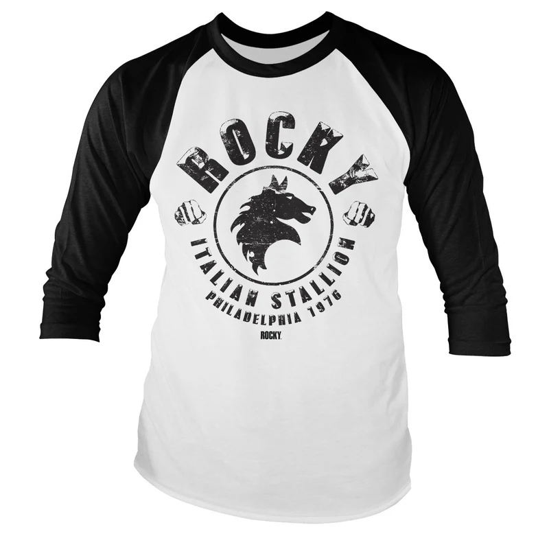 Rocky - Italian Stallion Baseball Long Sleeve Tee