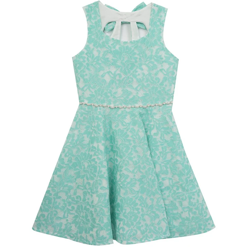 Rare Editions Girl's Bonded Lace Social Dress