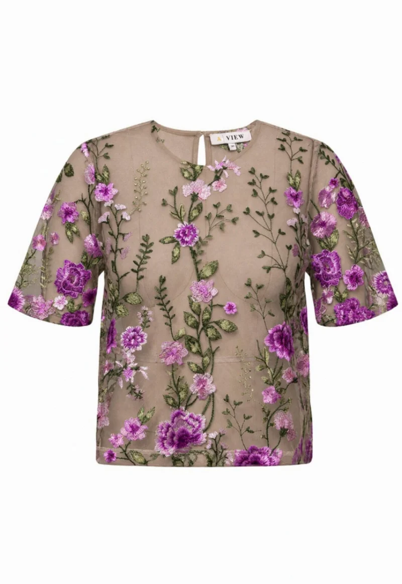 A-View - Fuschia Blouse AV4881 - 866 - Almond/Orchid