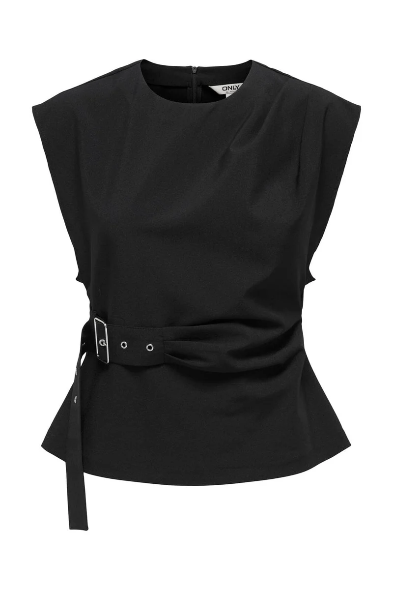 Only - Onlterra S/L Belt Top Sud - 4946344 Black