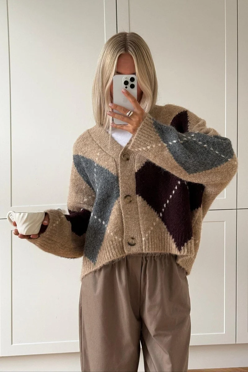 Noella - N-Laiana Knit Cardigan 14670002 - 969 - Sand Melange